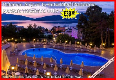 Dalaman Airport to Hotel ideal Panorama Marmaris